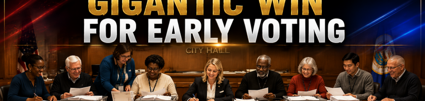 Gigantic Win for Early Voting Integrity